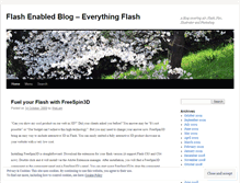 Tablet Screenshot of flashenabled.wordpress.com