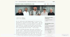 Desktop Screenshot of mikerucker.wordpress.com