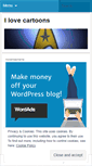 Mobile Screenshot of ilovecartoons.wordpress.com