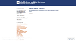 Desktop Screenshot of lifedoctoring.wordpress.com