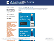 Tablet Screenshot of lifedoctoring.wordpress.com