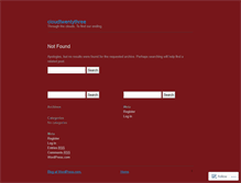 Tablet Screenshot of cloudtwentythree.wordpress.com