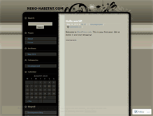 Tablet Screenshot of nekohabit.wordpress.com