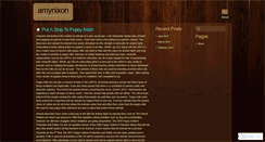 Desktop Screenshot of amynixon.wordpress.com