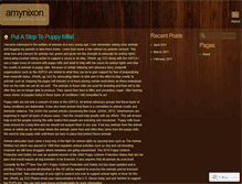 Tablet Screenshot of amynixon.wordpress.com