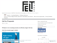 Tablet Screenshot of feltspace.wordpress.com