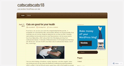 Desktop Screenshot of catscatscats18.wordpress.com