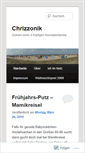 Mobile Screenshot of chrizzonik.wordpress.com
