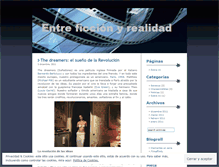 Tablet Screenshot of entreficcionyrealidad.wordpress.com