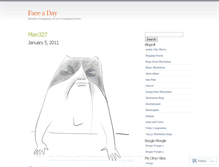 Tablet Screenshot of faceaday.wordpress.com