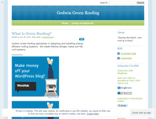 Tablet Screenshot of godwingreenroofing.wordpress.com