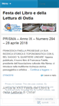 Mobile Screenshot of festadellibrodiostia.wordpress.com