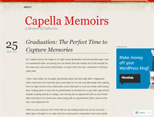 Tablet Screenshot of capellamemoirs.wordpress.com