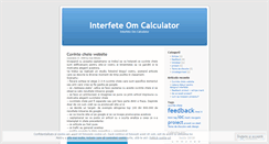 Desktop Screenshot of interfeteomcalculator.wordpress.com
