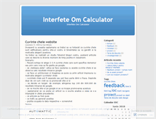 Tablet Screenshot of interfeteomcalculator.wordpress.com
