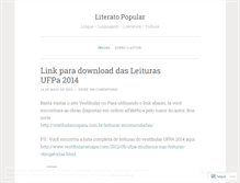 Tablet Screenshot of literatopopular.wordpress.com