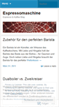 Mobile Screenshot of espressomaschine.wordpress.com