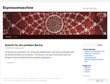 Tablet Screenshot of espressomaschine.wordpress.com
