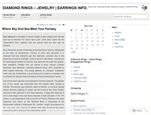 Tablet Screenshot of diamondringsforlove.wordpress.com