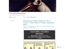 Tablet Screenshot of culturalstudiesspeaks.wordpress.com