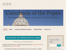 Tablet Screenshot of catechesisofthepopes.wordpress.com