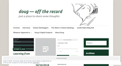 Desktop Screenshot of dougpete.wordpress.com
