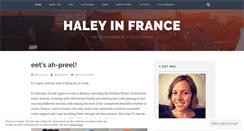 Desktop Screenshot of haleyinfrance.wordpress.com