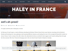 Tablet Screenshot of haleyinfrance.wordpress.com