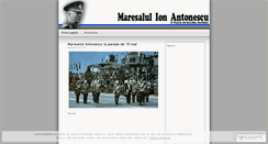 Desktop Screenshot of maresalulionantonescu.wordpress.com