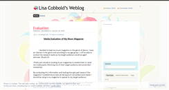 Desktop Screenshot of lisacobbold.wordpress.com