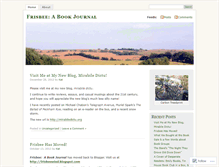 Tablet Screenshot of frisbeebookjournal.wordpress.com