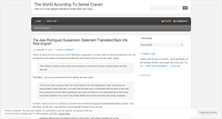 Desktop Screenshot of jamesrussellcraven.wordpress.com