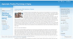 Desktop Screenshot of geropsychology.wordpress.com