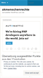 Mobile Screenshot of akmenschenrechte.wordpress.com