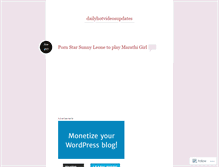 Tablet Screenshot of dailyhotvideosupdates.wordpress.com