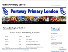 Tablet Screenshot of portwayprimary.wordpress.com