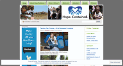 Desktop Screenshot of hopecontained.wordpress.com