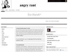Tablet Screenshot of angryrantdotcom.wordpress.com