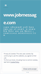 Mobile Screenshot of jobmessage.wordpress.com