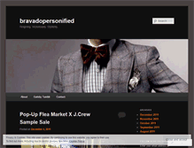 Tablet Screenshot of bravadopersonified.wordpress.com