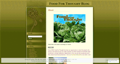 Desktop Screenshot of myfoodforthought.wordpress.com