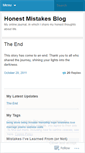 Mobile Screenshot of myhonestmistakes.wordpress.com