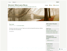 Tablet Screenshot of myhonestmistakes.wordpress.com