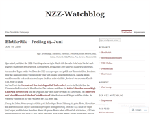 Tablet Screenshot of nzzwatchblog.wordpress.com