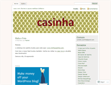 Tablet Screenshot of casinha.wordpress.com