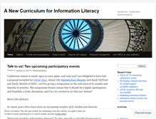 Tablet Screenshot of newcurriculum.wordpress.com