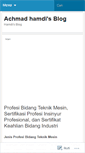 Mobile Screenshot of achmadhamdi.wordpress.com