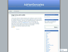 Tablet Screenshot of algonzalez.wordpress.com
