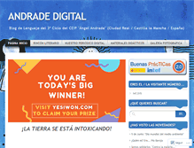 Tablet Screenshot of andradedigital.wordpress.com