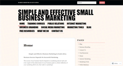 Desktop Screenshot of bizmarketingsouthafrica.wordpress.com